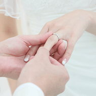 教会式挙式での指輪交換